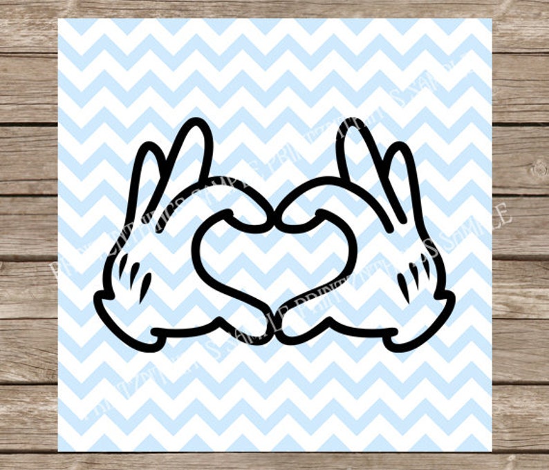 Disney svg disney mickey gloves svg heart svg heart Etsy