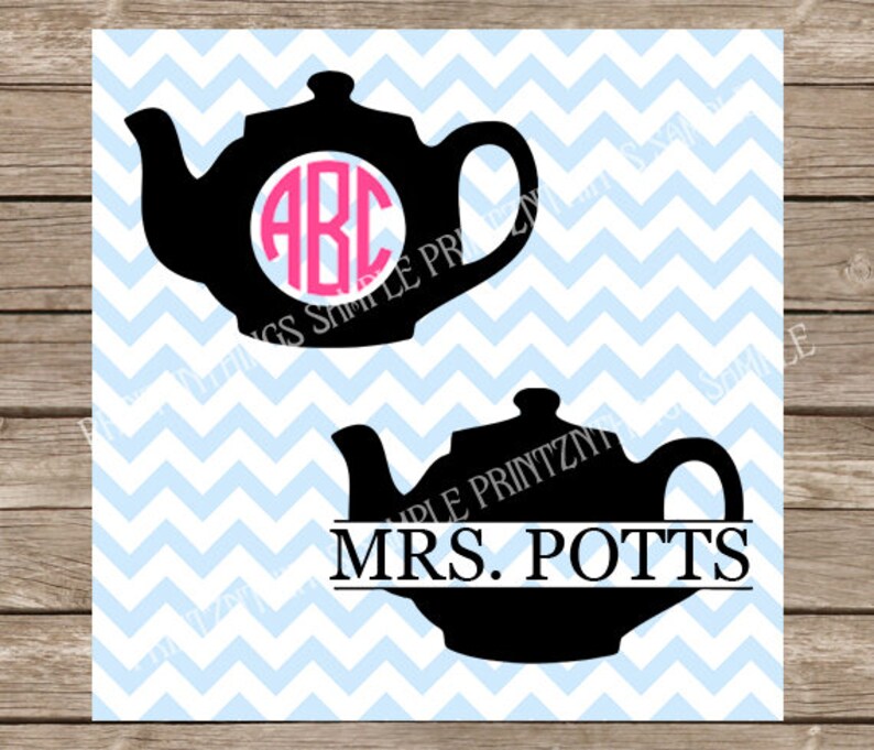 Download Kitchen SVG cut file Tea Kettle svg Tea Pot svg Monogram ...