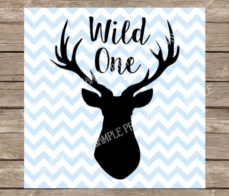 Download Wild One SVG Deer Stag Baby Boy Nursery Hunting svg dxf ...