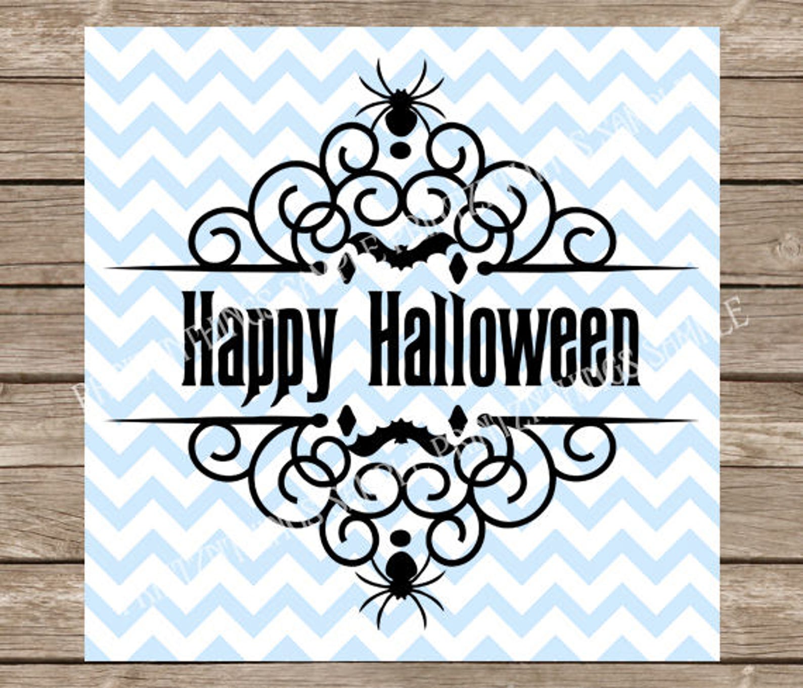 Halloween svg Fall svg Flourish svg Monogram svg Bat svg | Etsy