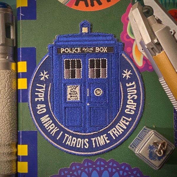 Doctor Who TARDIS  Embroidered Patch