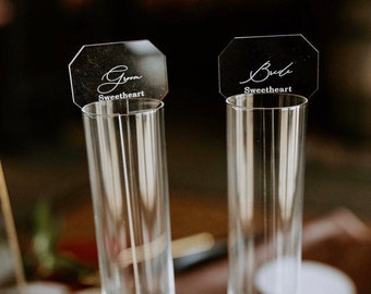 Acrylic Drink Stirrers escorts cards | acrylic place cards | wedding signage