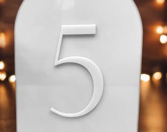 20 arched acrylic table number