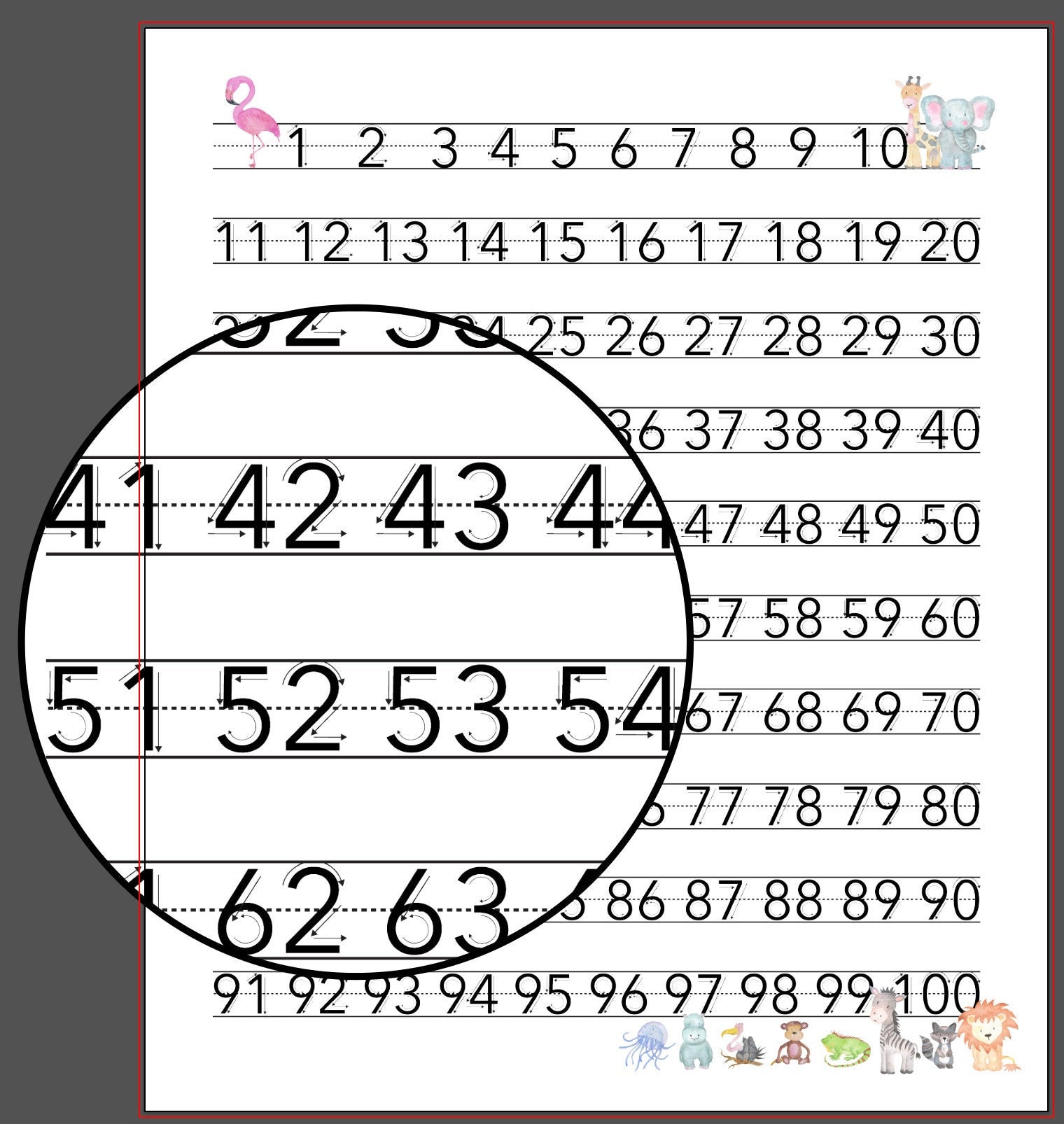 Digital Download Home School Number Chart Alphabet Learning Etsy