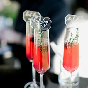 50% final Payment for 100 acrylic place cards etched - acrylic drink stirrers - custom laser cut  escort cards / place cards