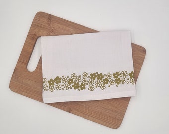 Vintage Pyrex Spring Blossom Inspired Tea Towel