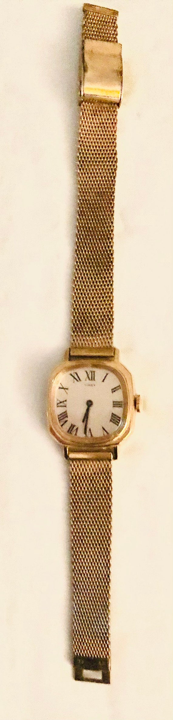 Vintage Timex Gold Platted Stainless Steel Watch. - image 1