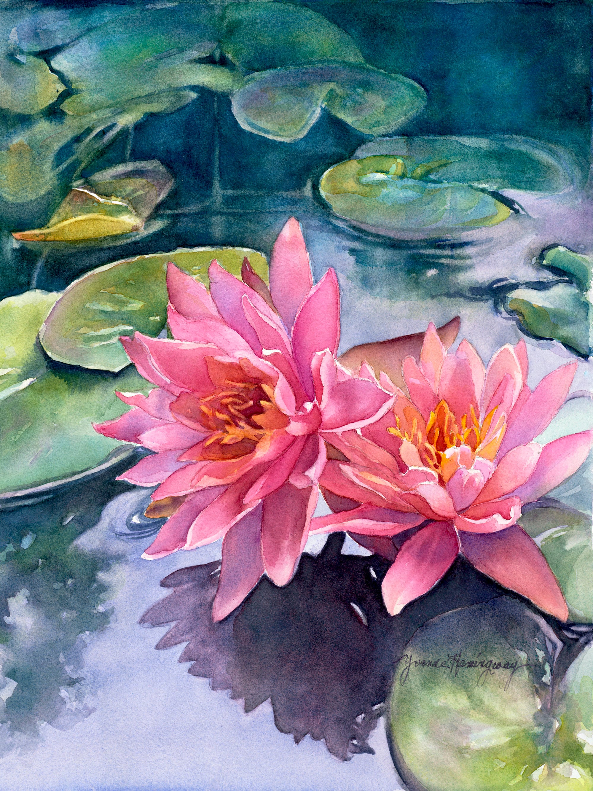 Lotus flower painting deals