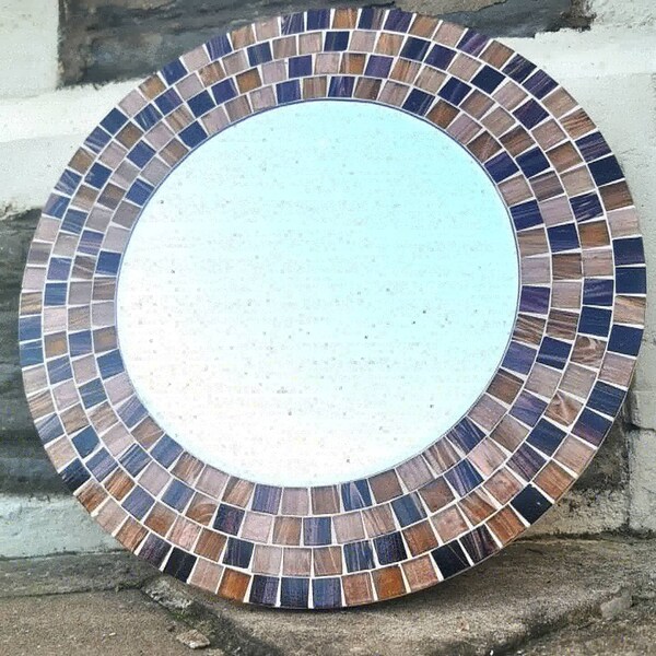 Pink Mosaic Mirror Etsy