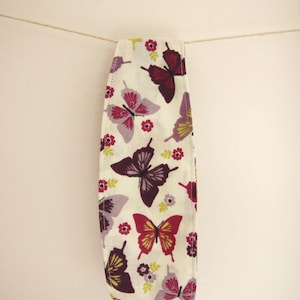 Purple butterfly headband, butterfly print, butterfly gift, butterfly accessories, fabric headband, wide headband, baby headband