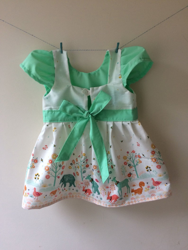 Woodland Animal Dress, Rabbit Dress, Hedgehog Dress, Woodland Animal ...