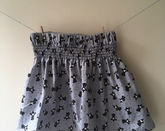 Wizard skirt, wizard print, wizard gift, wizard clothes, smocking skirt, elasticated skirt, baby skirt, toddler skirt, sibling outfit