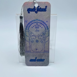 Doors of Durin Speak Friend and Enter dubbelzijdige holografische bladwijzer