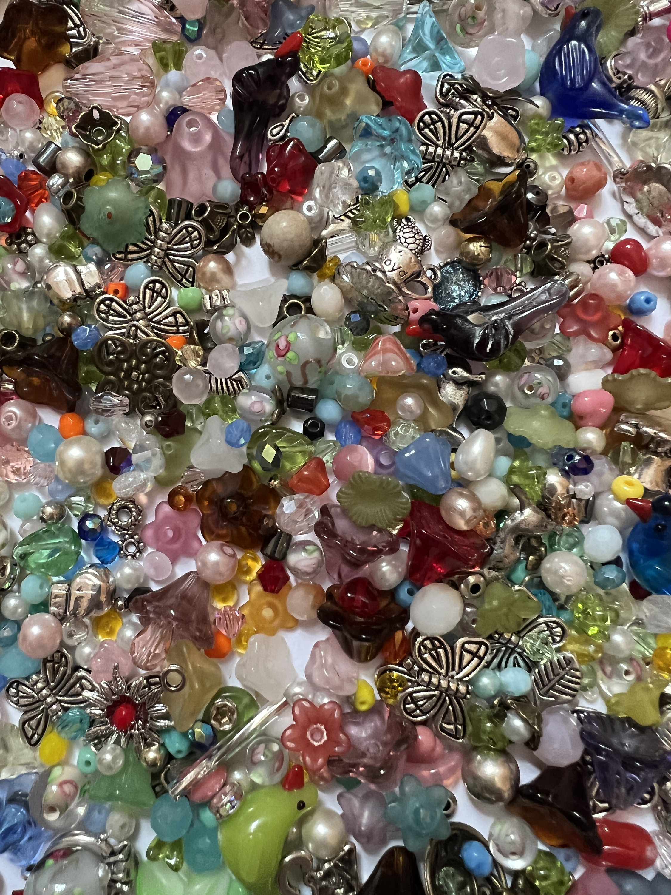 4 Pounds Assorted India Multicolor Glass Beads Wholesale Bulk Lot