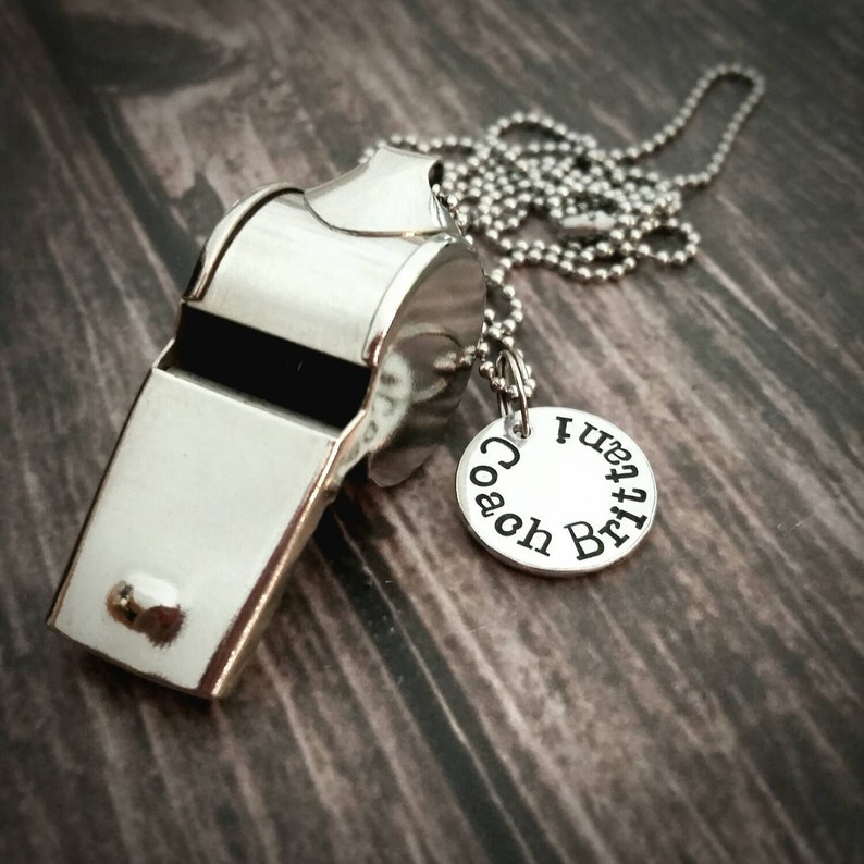 Coach name whistle personalized coaches whistle stainless Etsy