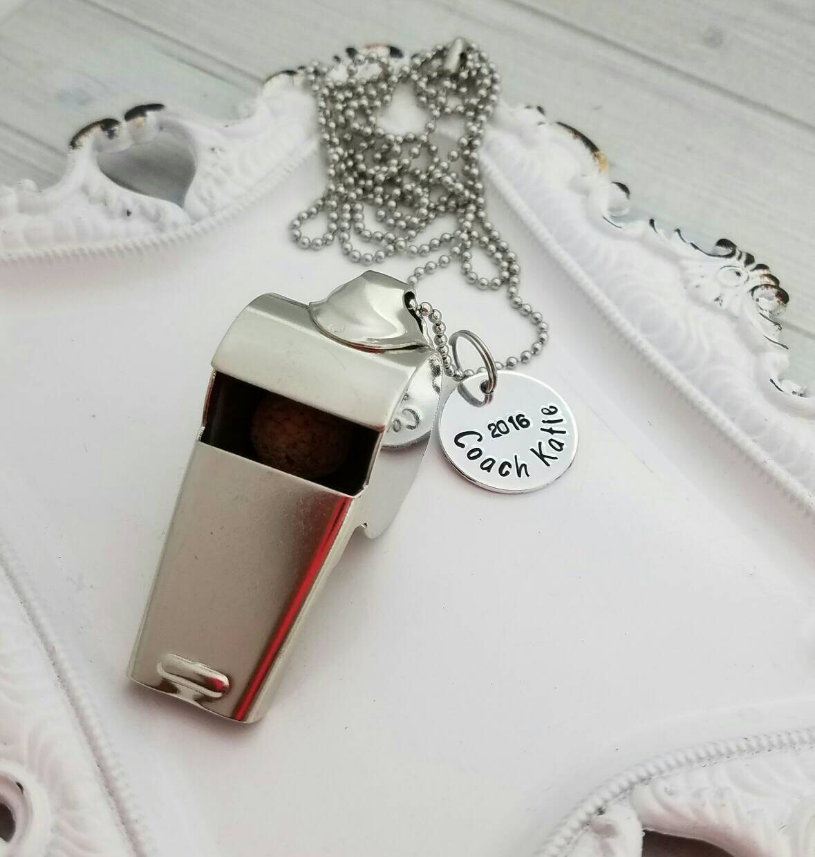 Custom whistle personalized coaches whistle stainless steel Etsy