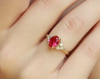 フラダンス Ruby Ring Fana Split Ruby and Diamond Wrap Ring R1902R - Deans Jewelry