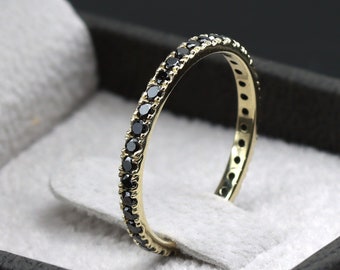 Black Diamond eternity ring