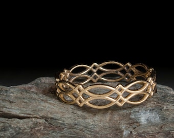 Celtic gold ring - promise ring