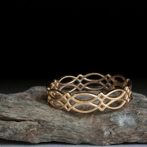 Celtic gold ring - promise ring