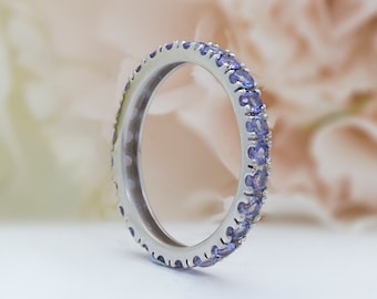 Tanzanite Eternity Ring