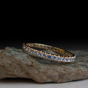 Blue Topaz Eternity Ring image 1