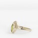 Vintage ring diamond ring Peridot ring engagement ring image 1