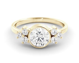 Lab Diamond Ring - Classic Sparkle, 14K Gold Setting