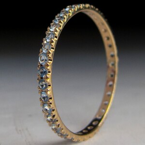 Blue Topaz Eternity Ring image 2