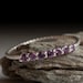 Alexandrite ring - Half eternity - stacking ring - purple stone ring
