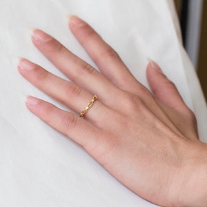 Dainty Diamond Ring, Stackable Diamond Ring, Diamond Wedding Band ...