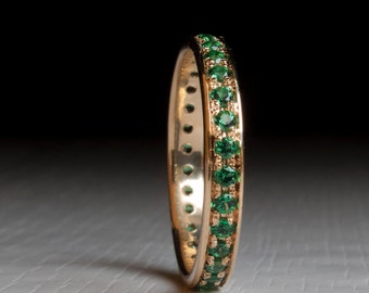 Emerald Eternity ring