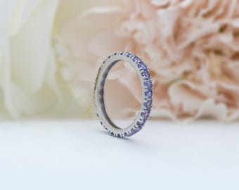 Tanzanite Eternity Ring