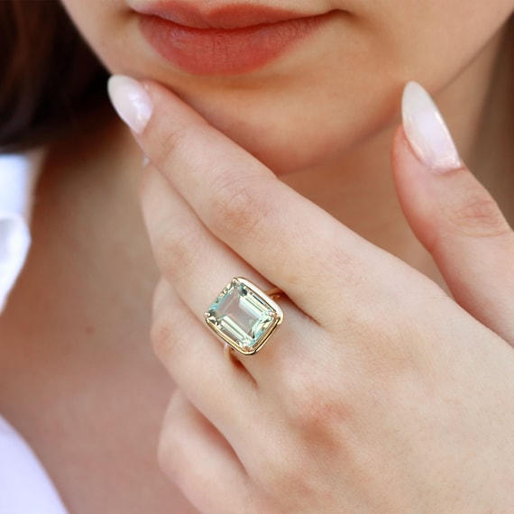 Aquamarine ring etsy best sale