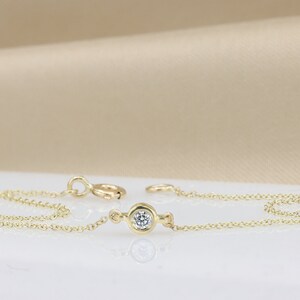 Dainty Diamond bracelet, single diamond bracelet, dainty gold bracelet, everyday bracelet, diamond bracelet, minimalist bracelet image 6