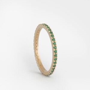 emerald ring, emerald eternity ring, eternity rings, emerald ring, stacking ring, stackable ring, stacking stone ring, may birthstone