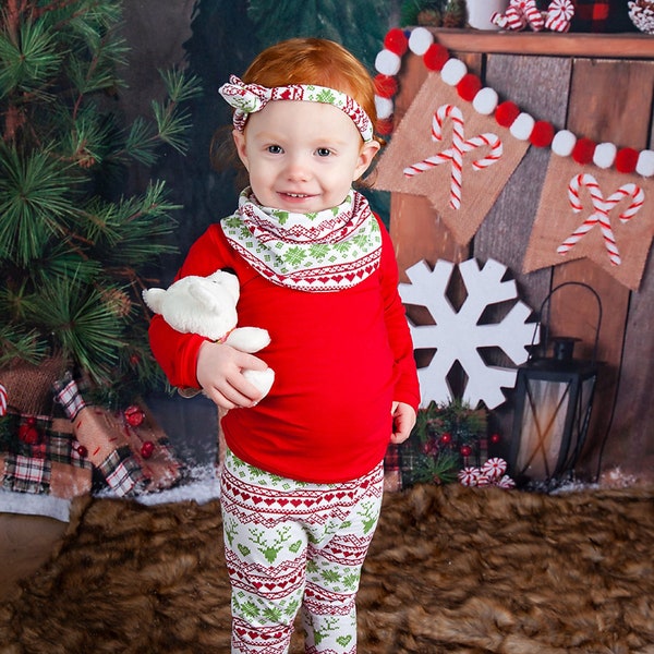 Baby Girl Christmas Outfit- Toddler Girl Christmas Outfit- Kids Christmas Outfit for Girls- Christmas Party Outfit- Baby Boutique Outfit