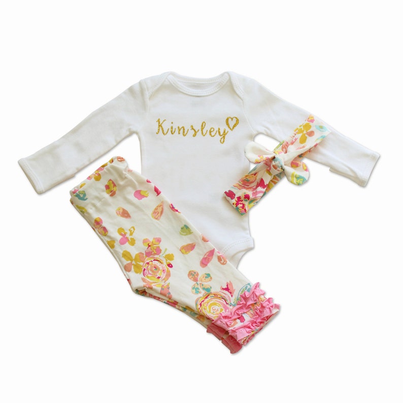 Preemie Girl Clothes Floral Newborn Girl Outfit Etsy