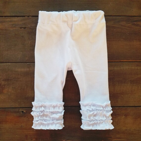 baby girl white leggings