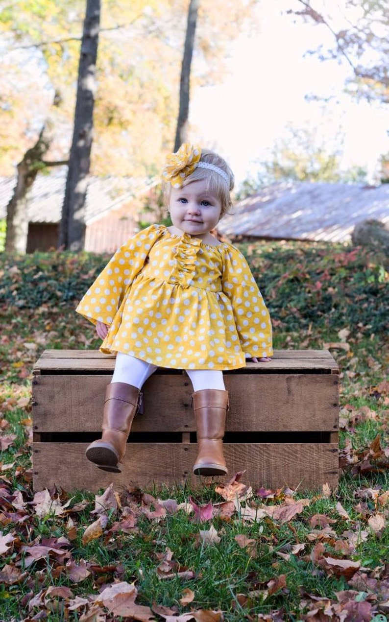 First Thanksgiving Outfit Baby Girl Gold Baby Girl Fall Etsy
