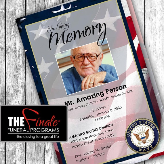 navy honors printable funeral