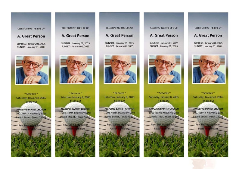 THE ULTIMATE GOLFER BookMark ... matching printable bookmark | Etsy