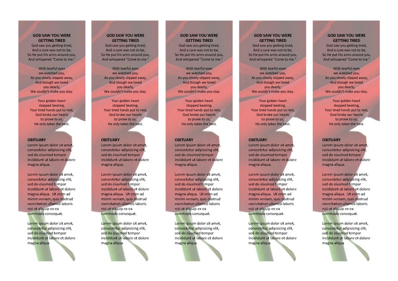 red and white roseville bookmark matching printable etsy