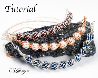 Candy Spirals wirework necklace TUTORIAL