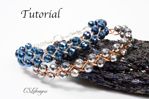 Easy Wire and Bead Braided Bracelet Tutorial | PDF