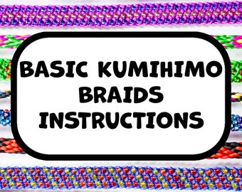 Basic kumihimo braids instructions booklet ⎮ Digital copy