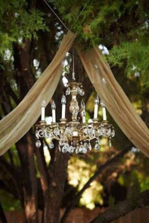 Wedding Drapes Burlap Ceremony Arch Hessian Wedding Decor Etsy