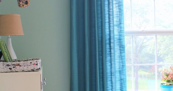 Colored Burlap Curtains Nursery Drapes Rustic Curtains Etsy