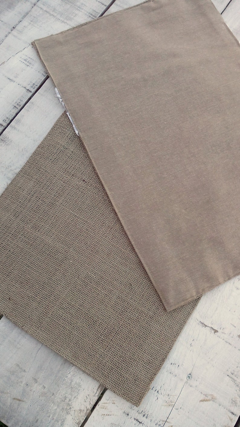 Burlap Placemats Rustic Table Decor Burlap Tablemats Table Settings Wedding Placemats Plate Charger Set of 6