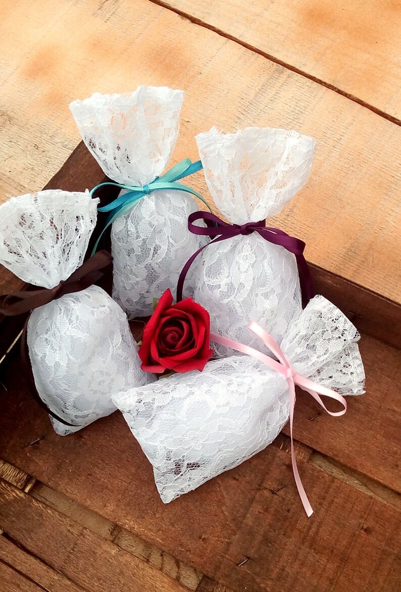 Lace Wedding Favor Bags Bridal Shower Gift Bags Party Etsy